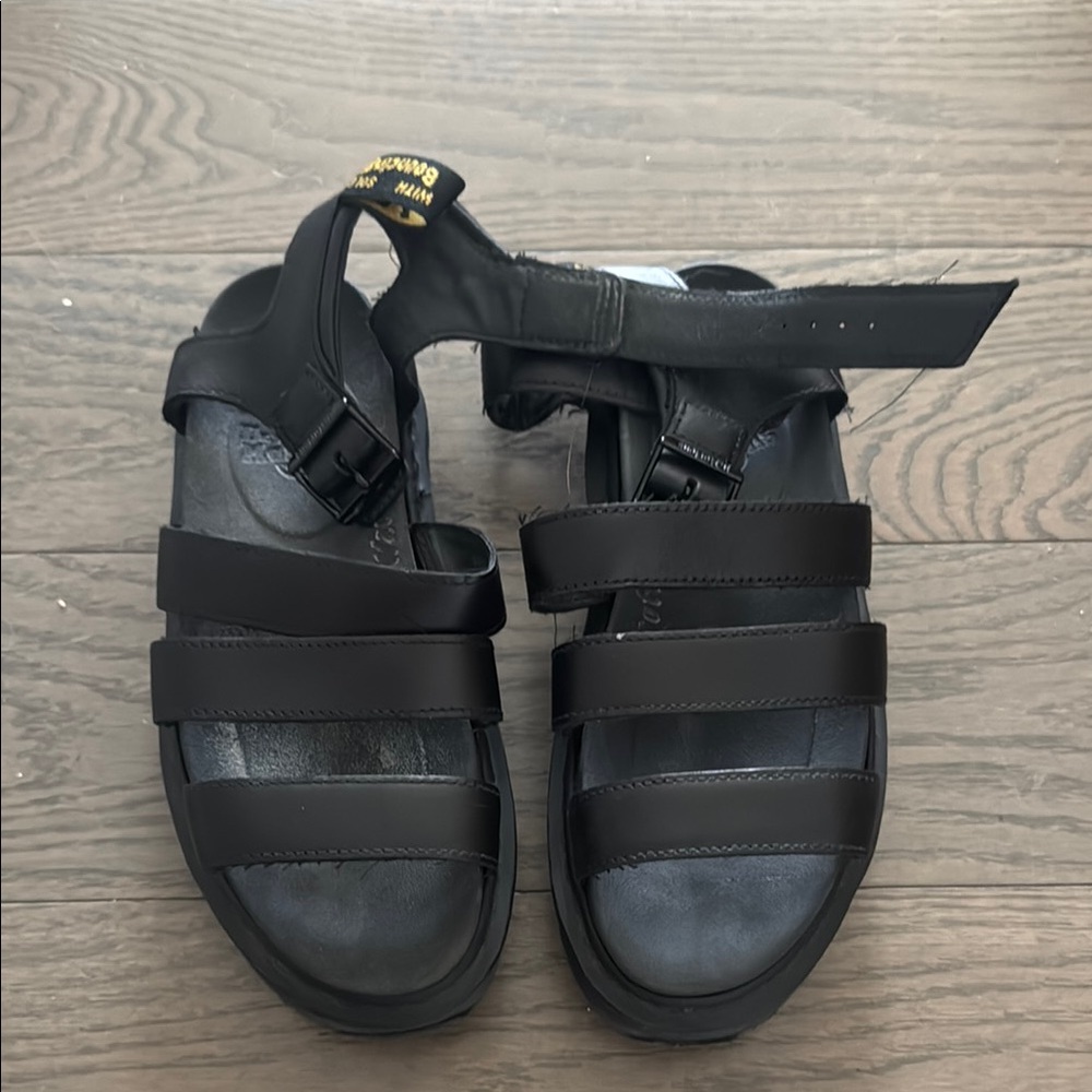 Dr Martens Black Strappy Sandals
